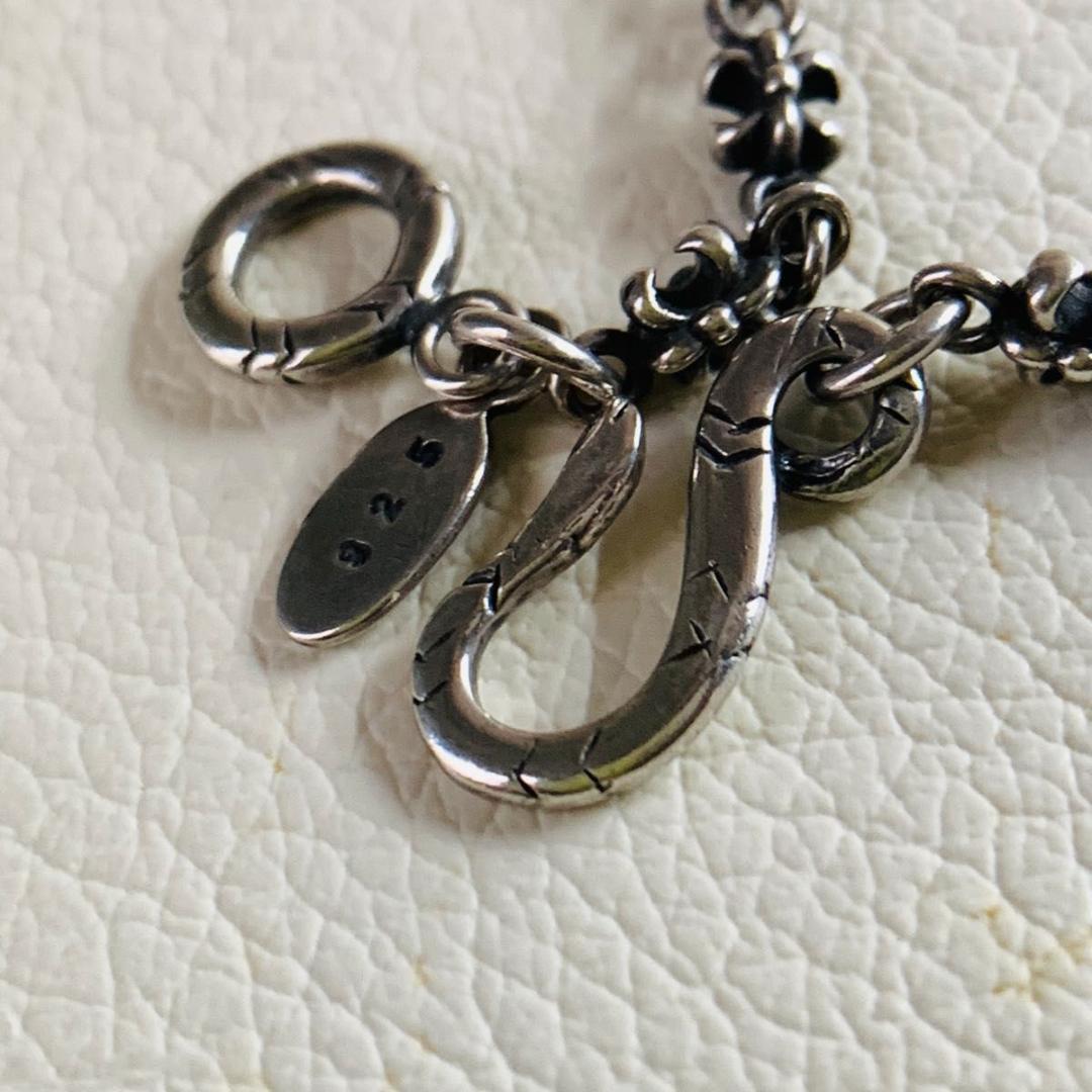 美品 ジャスティンデイビス 925 フレア ネックレス チェーン 男女兼用