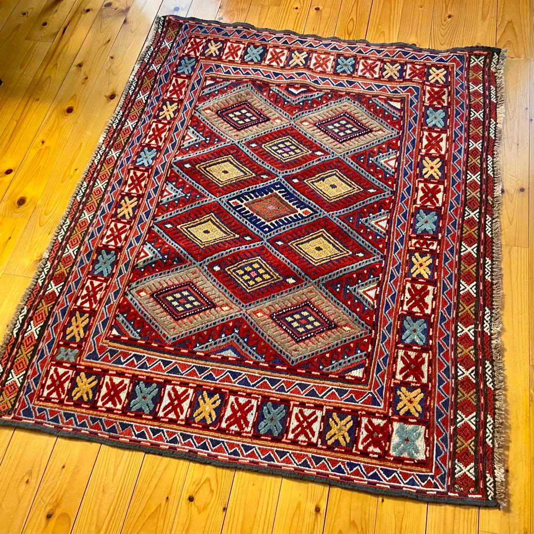 アマレー Amaleh アフガニスタン ヴィンテージ トライバルラグ