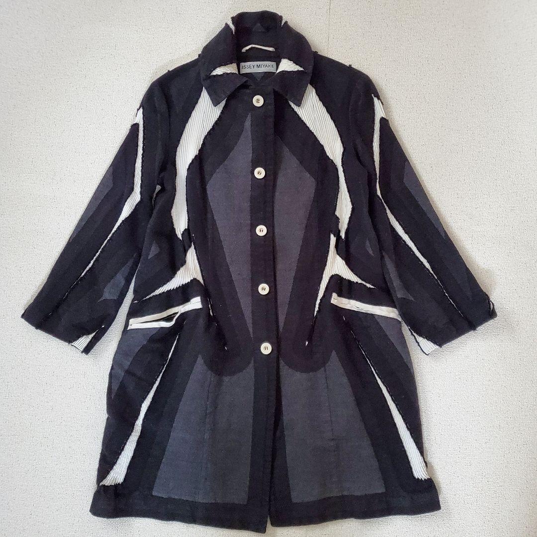 ISSEY MIYAKE イッセイミヤケ プリーツ 異素材 コート ジャケット