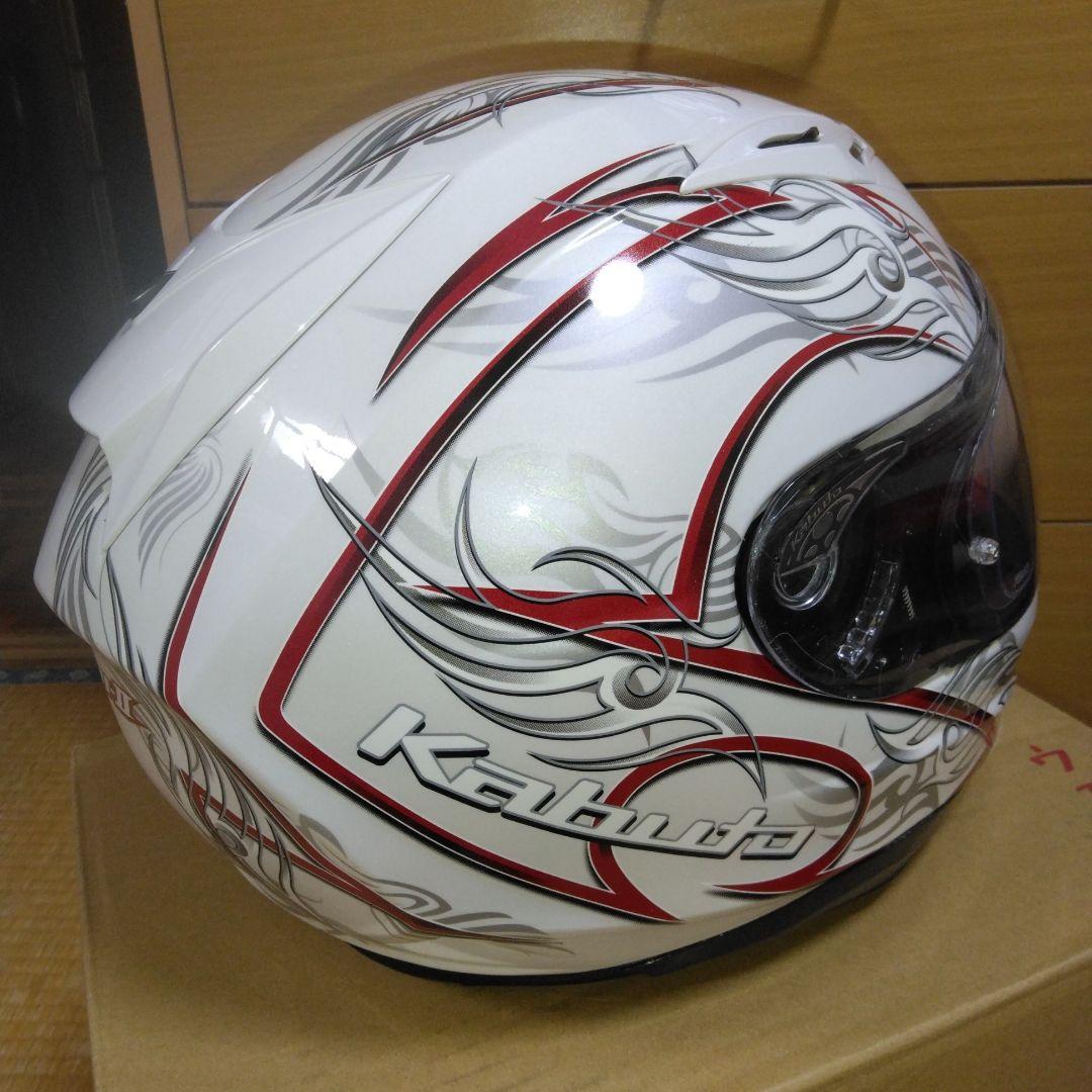 Kabuto フルフェイスヘルメット ホワイト/レッド