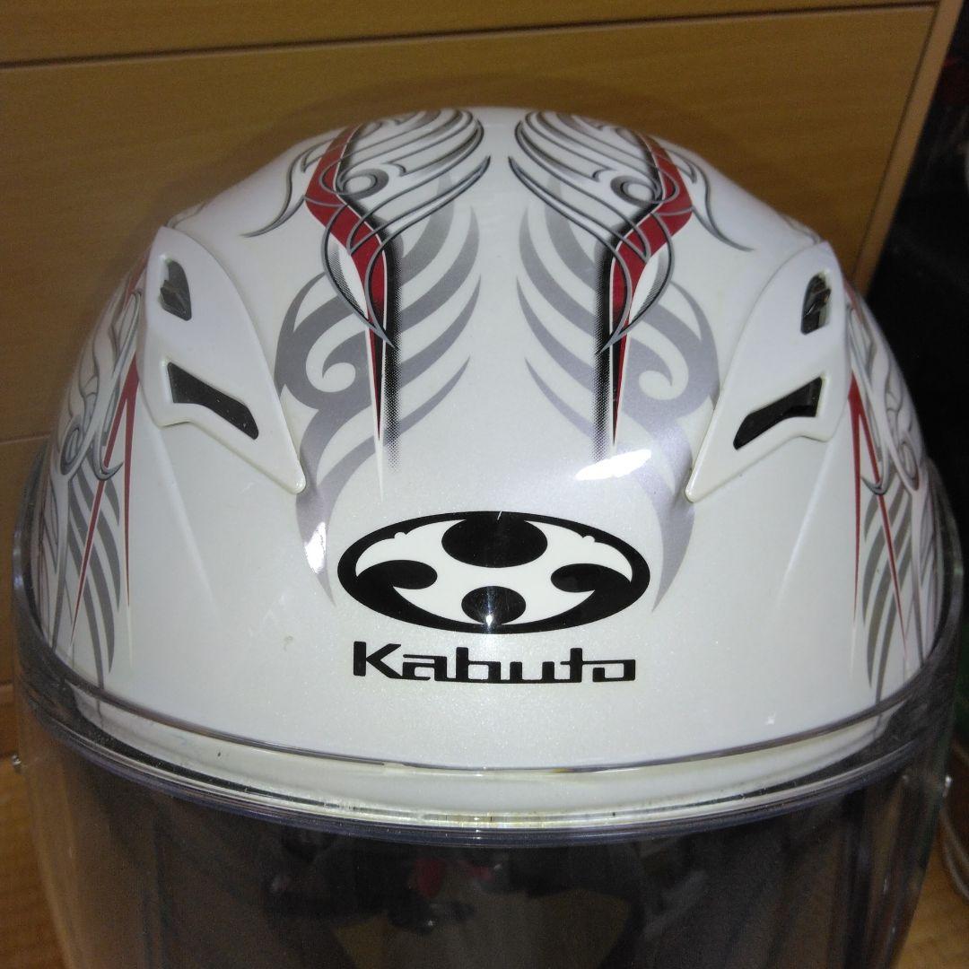 Kabuto フルフェイスヘルメット ホワイト/レッド