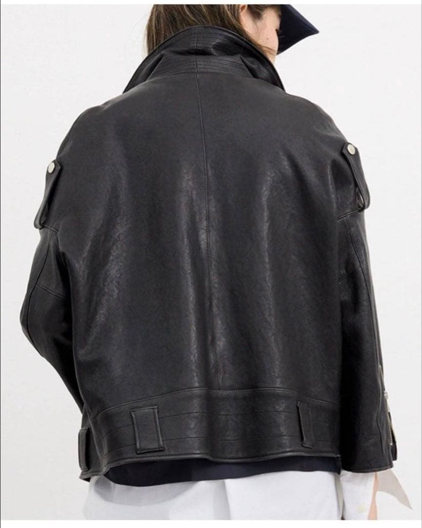 アパルトモンLisiereリジエール　ライダースジャケット 34 ブラック
