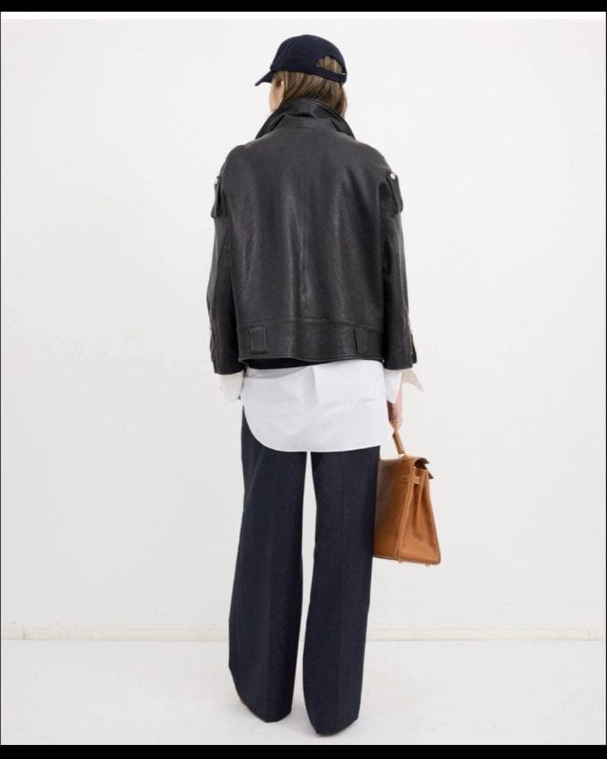 アパルトモンLisiereリジエール　ライダースジャケット 34 ブラック