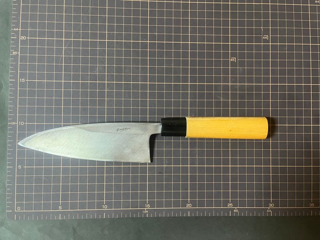 安来鋼 青鋼 出刃包丁 刃渡り15cm 未使用 青紙鋼 包丁