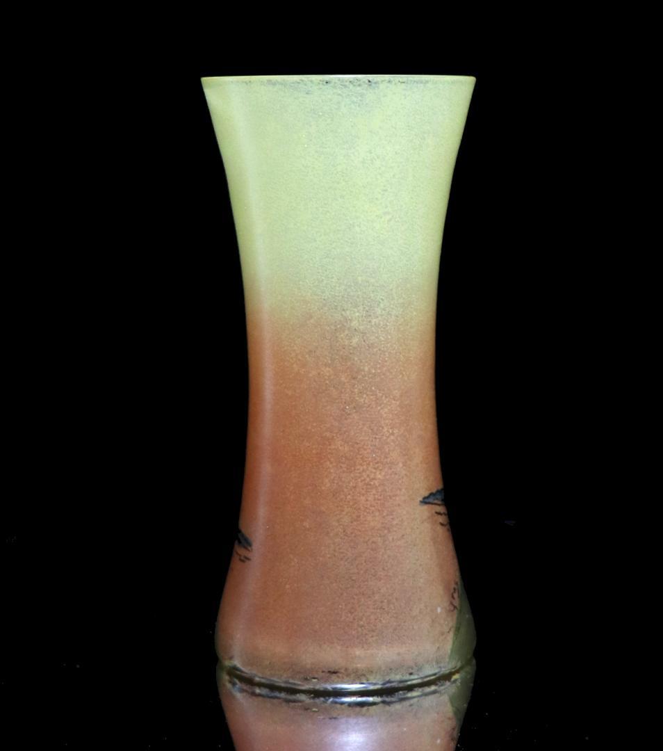 フランソワ・テオドール・ルグラ 1890年頃 レアサイズ 風車のある街 花瓶