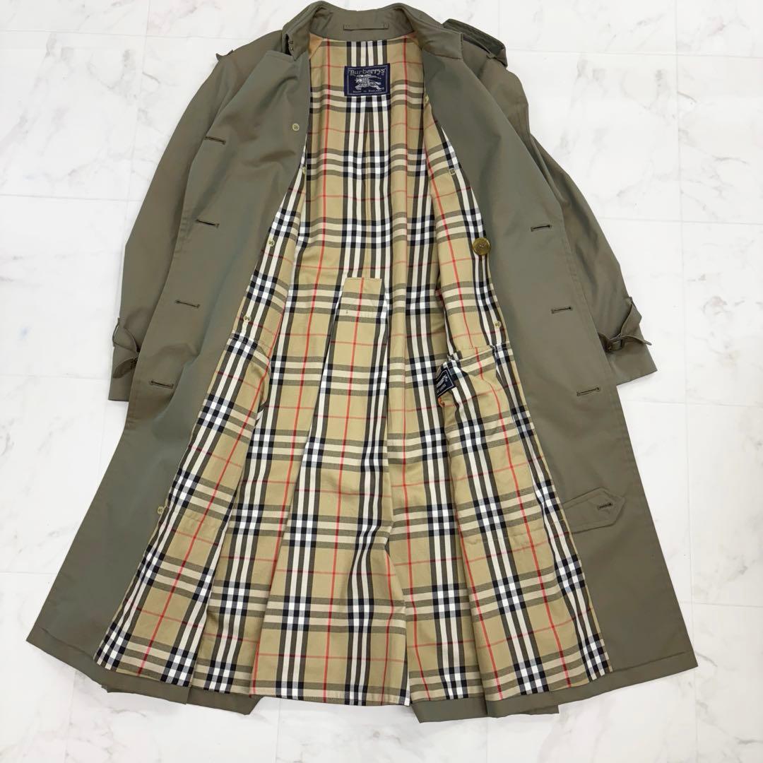 希少 バーバリーズ　トレンチコート ベルト付　ノバチェック　 M