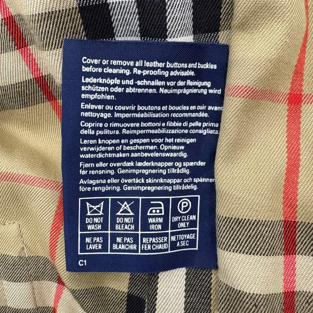 希少 バーバリーズ　トレンチコート ベルト付　ノバチェック　 M