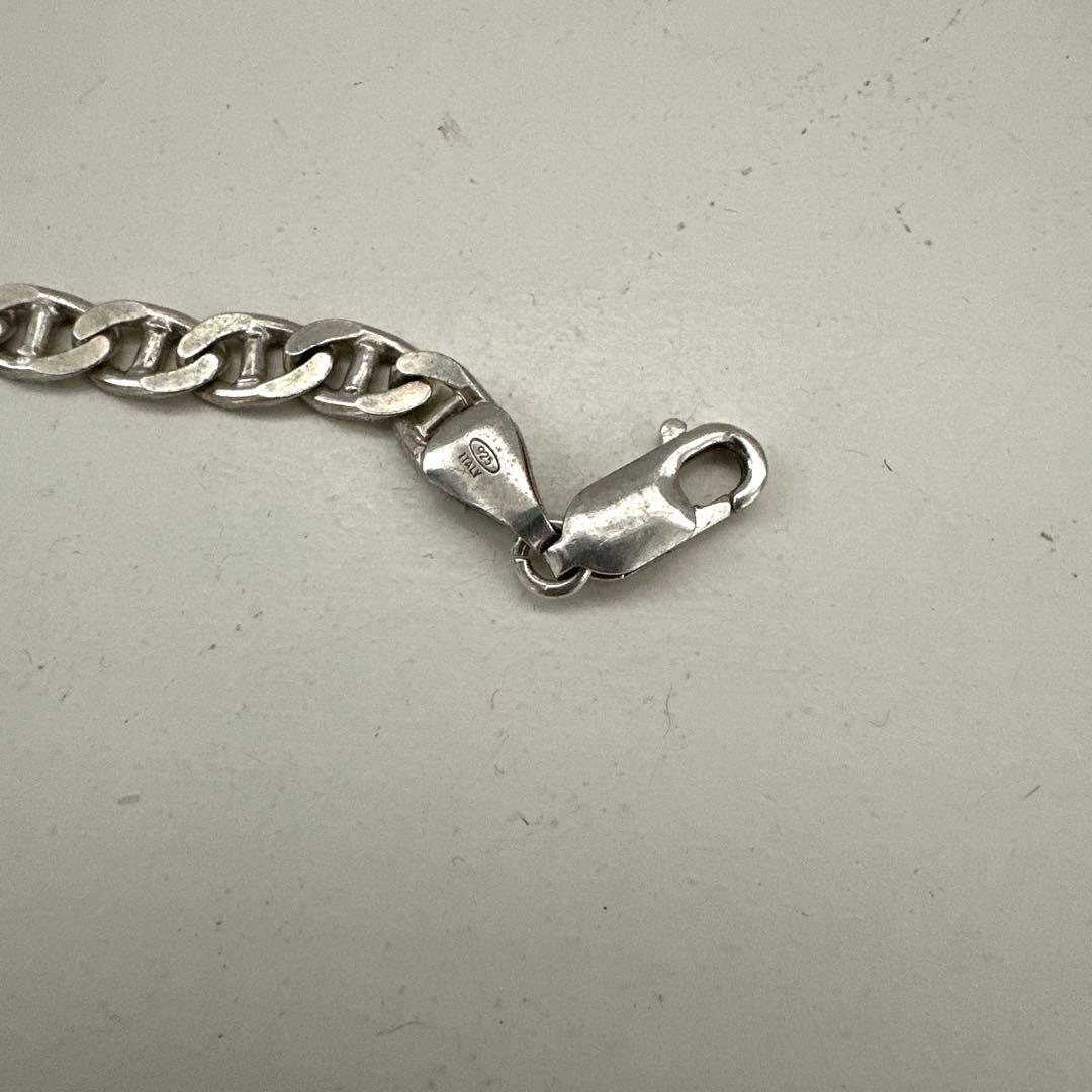 ヴィンテージ　イタリア製シルバー925 IDブレスレット/ ITALY 925