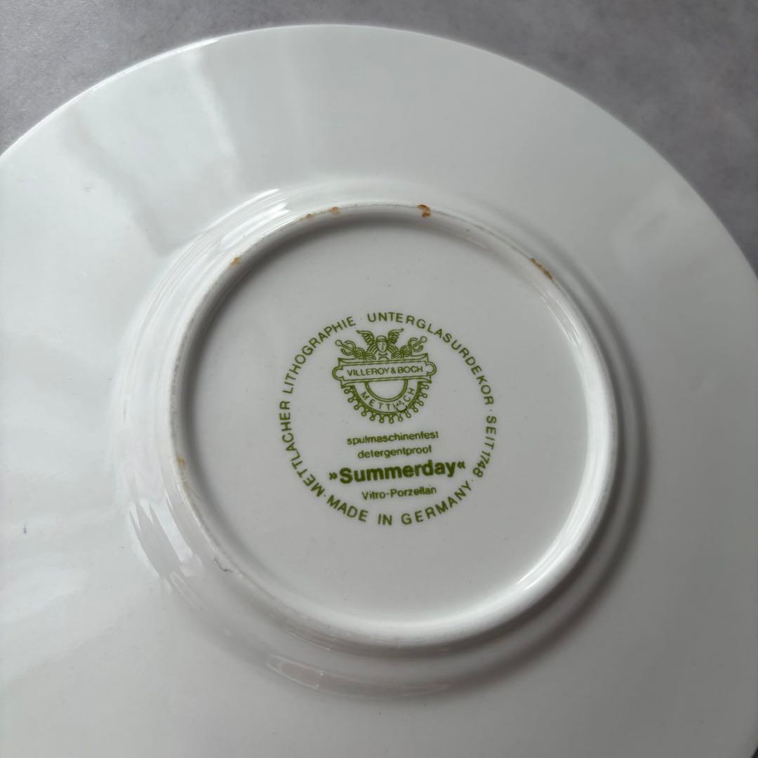 ビレロイ&ボッホ Summerday スープカップ・ソーサー 2客セット