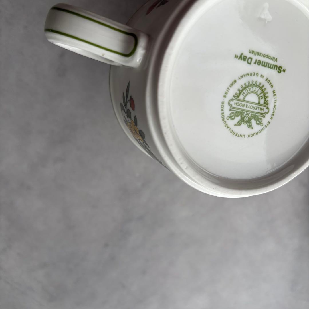 ビレロイ&ボッホ Summerday スープカップ・ソーサー 2客セット