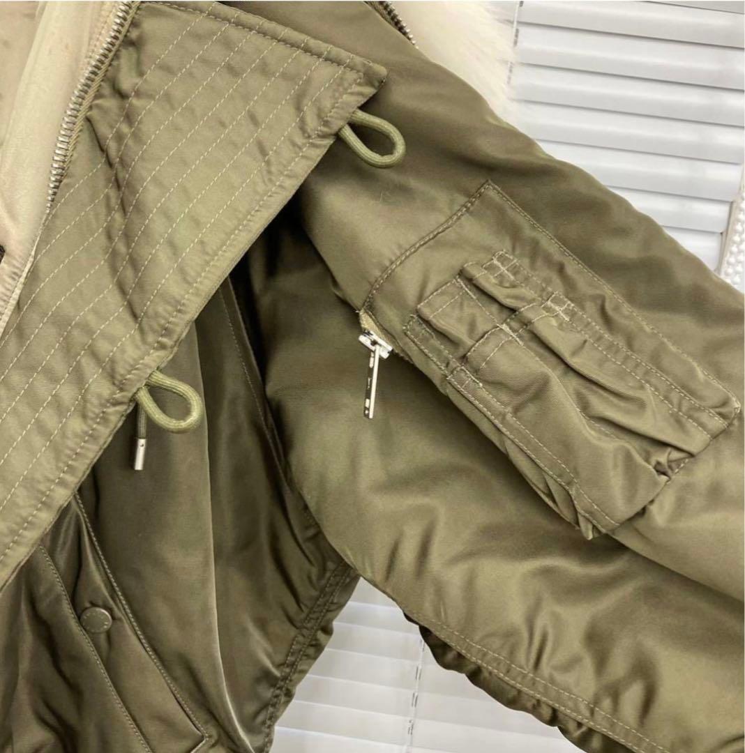 ルイヴィトンLOUIS VUITTONビーバーフォックス毛皮 N-2Bミリタリー