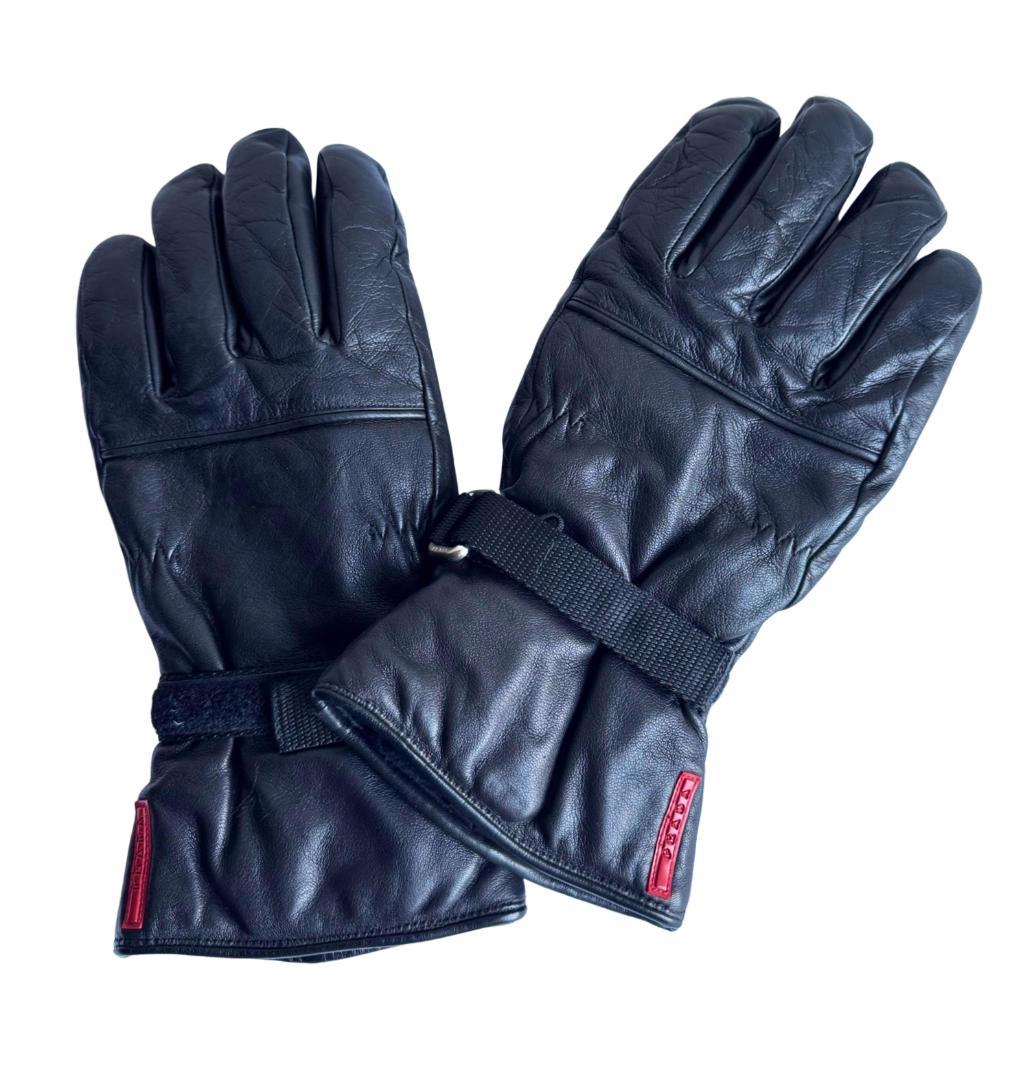 【美品】PRADA SPORT プラダスポーツ シープスキン グローブ サイズL