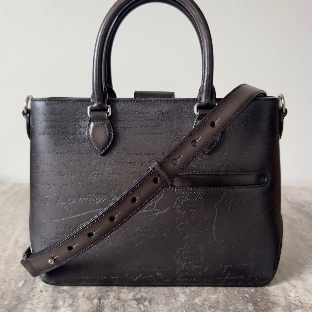 定価46.2万円 ベルルッティ トゥジュールXS スクリットレザートートバッグ