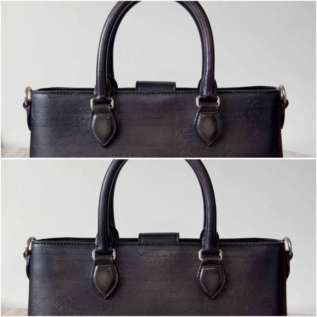 定価46.2万円 ベルルッティ トゥジュールXS スクリットレザートートバッグ