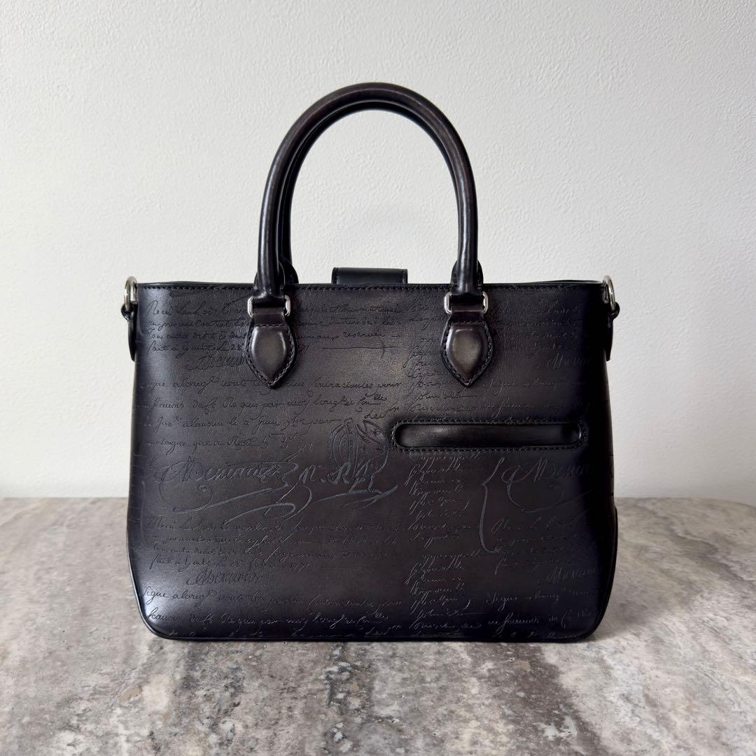 定価46.2万円 ベルルッティ トゥジュールXS スクリットレザートートバッグ