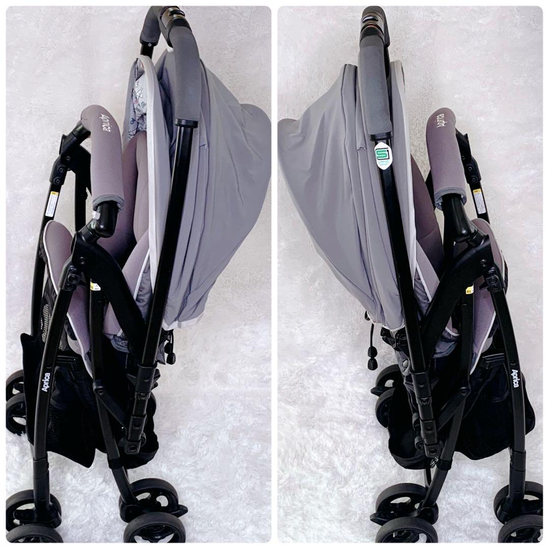 【美品】アップリカ A型 ベビーカー カルーンエアーAC 超軽量 折りたたみ
