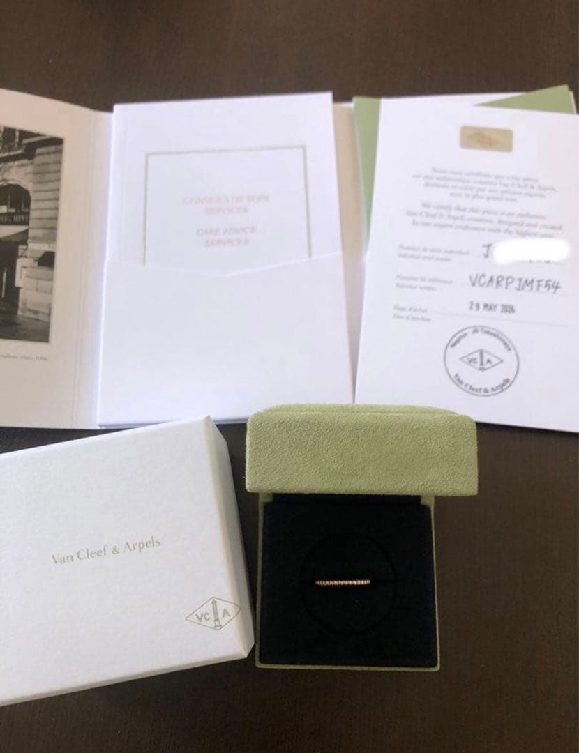 ♦︎Van Cleef & Arpels♦︎ペルレリング ローズゴールド54