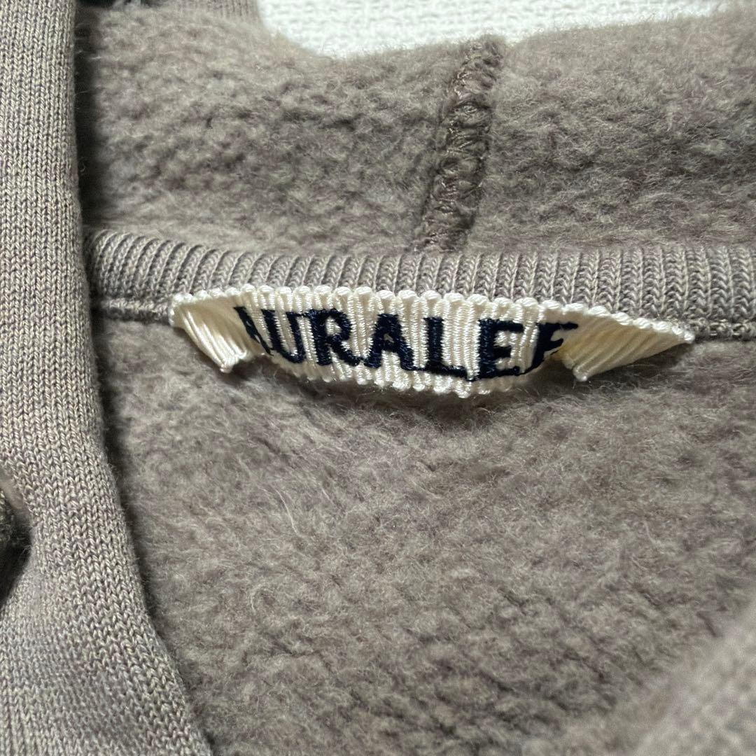 美品 サイズ3 オーラリー スムースソフトスウェットパーカー