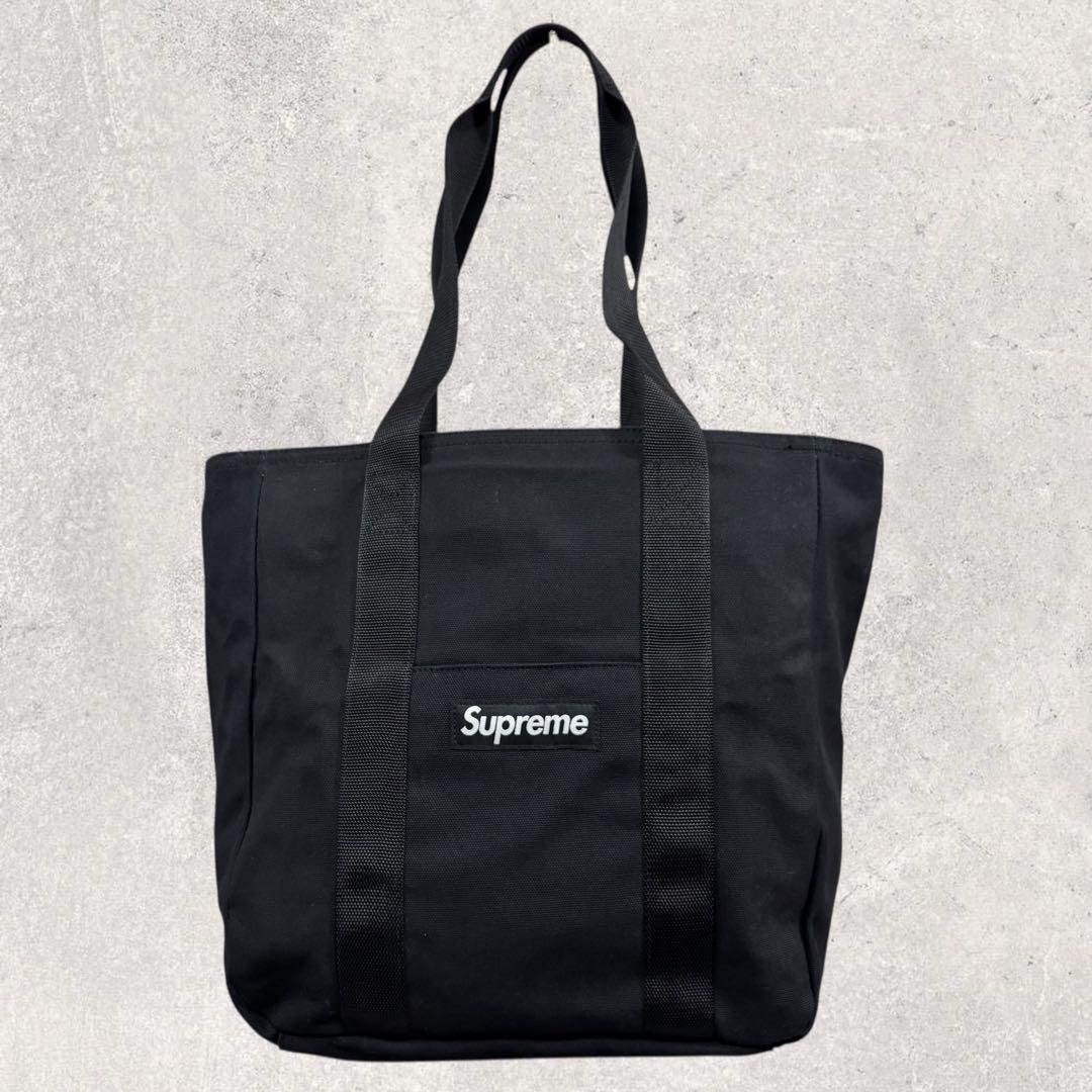 plumSupreme キャンバス トートバッグ ブラック 2020AW