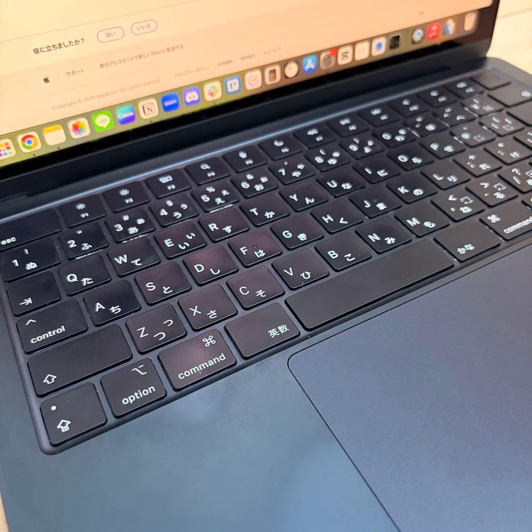 【美品】MacBookAirM2 2022メモリ8GB256GB