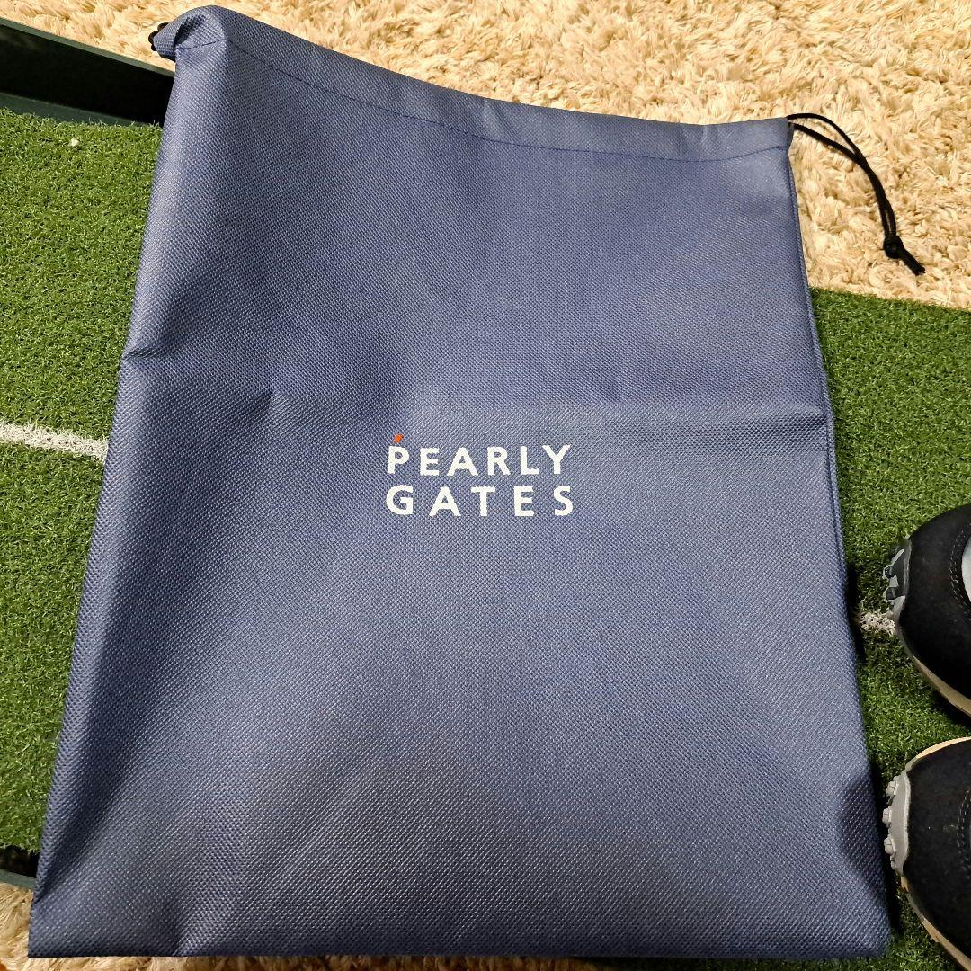 【PEARLY GATES】 ゴルフシューズ ネイビー23.5cm 中敷き未使用