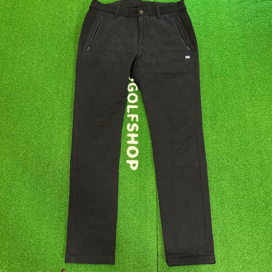 PEARLY GATES ブラックパンツ スリムフィット