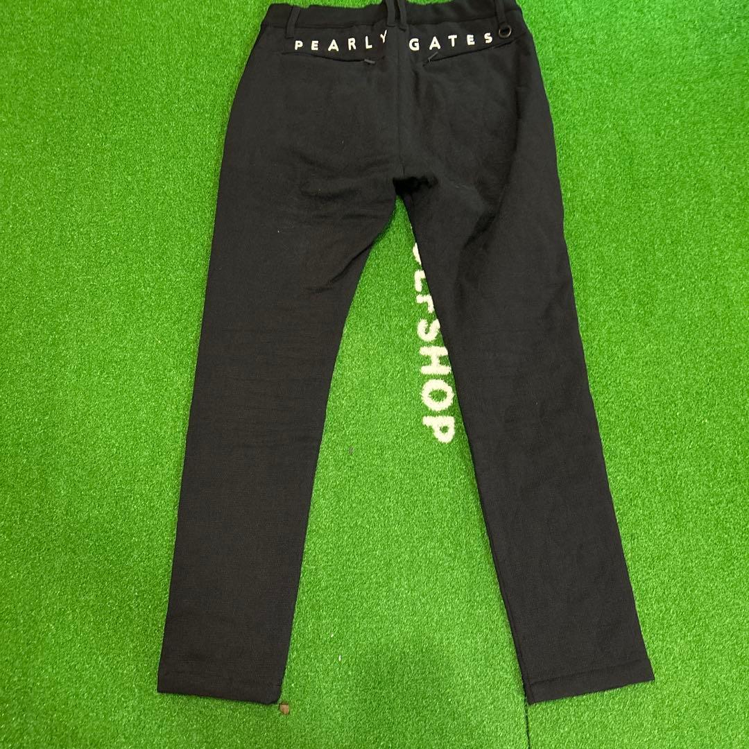 PEARLY GATES ブラックパンツ スリムフィット