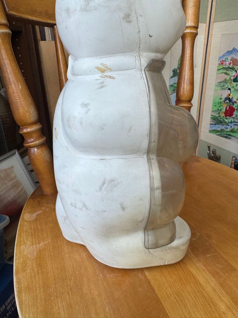 貝印ツメキリ　招き猫　ディスプレイケース 貯金箱　昭和レトロ