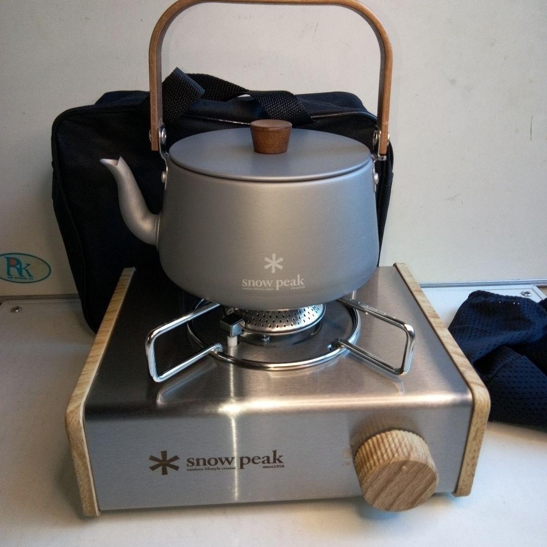  peak カセットコンロ ケトル付き海外限定品