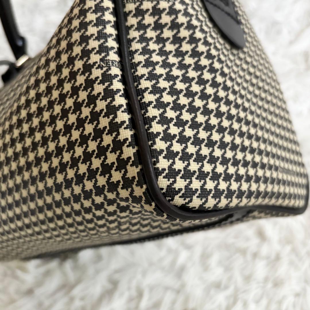 RALPH LAUREN ラルフローレン ミニボストンバッグ PVC 千鳥格子柄