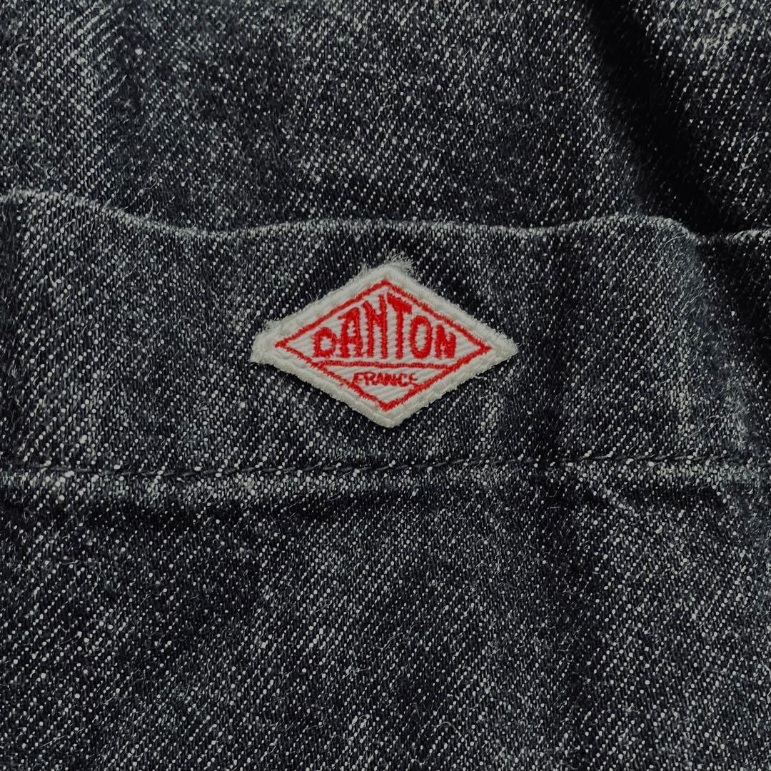 DANTON ダントン ブラック デニム イージーパンツ 36