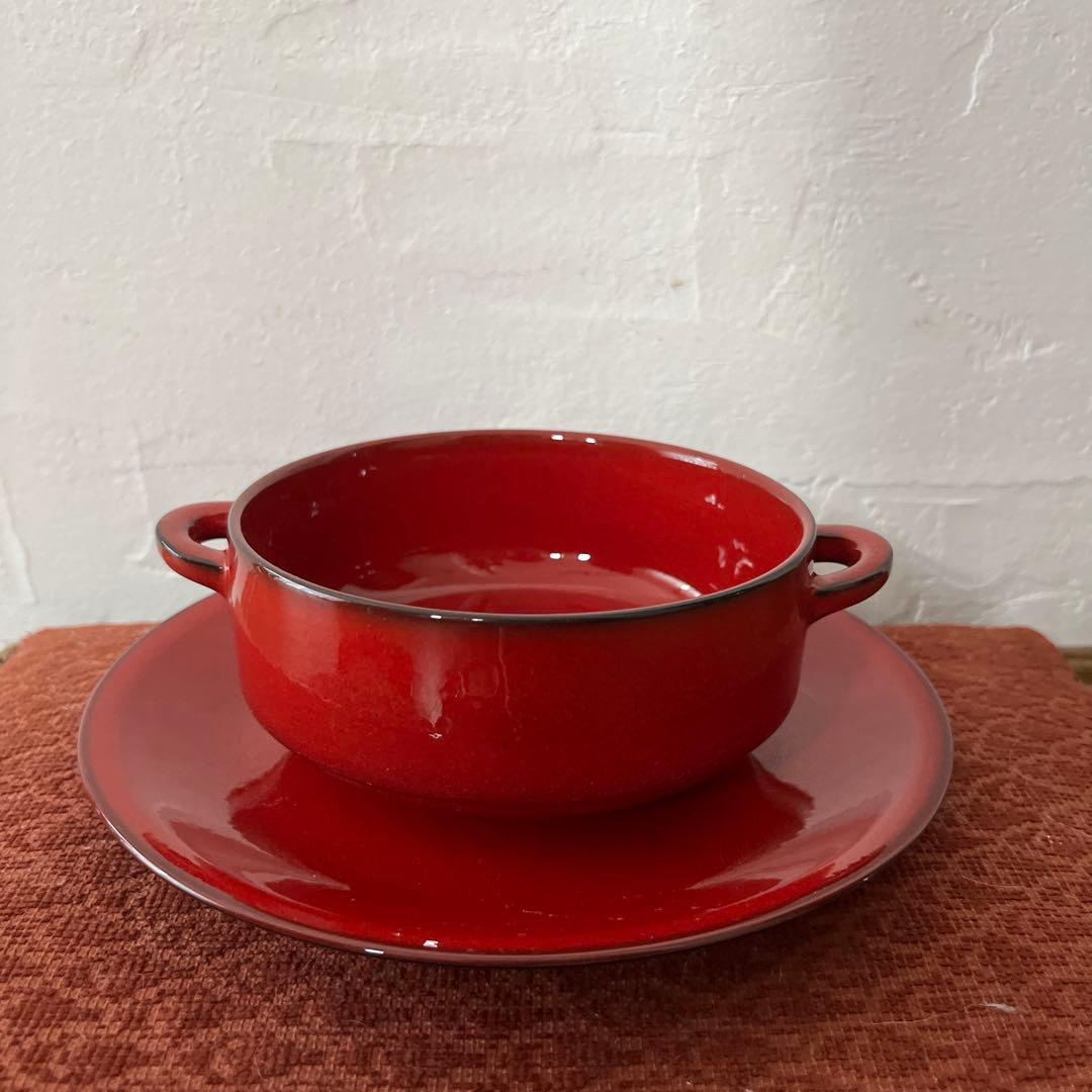 ドイツヴィンテージ　ビレロイボッホ　スープカップ&ソーサー　クリーマセット