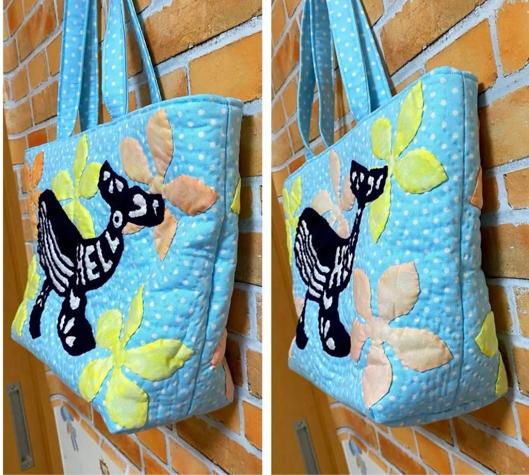 ハワイアンキルトバッグ（クジラ）