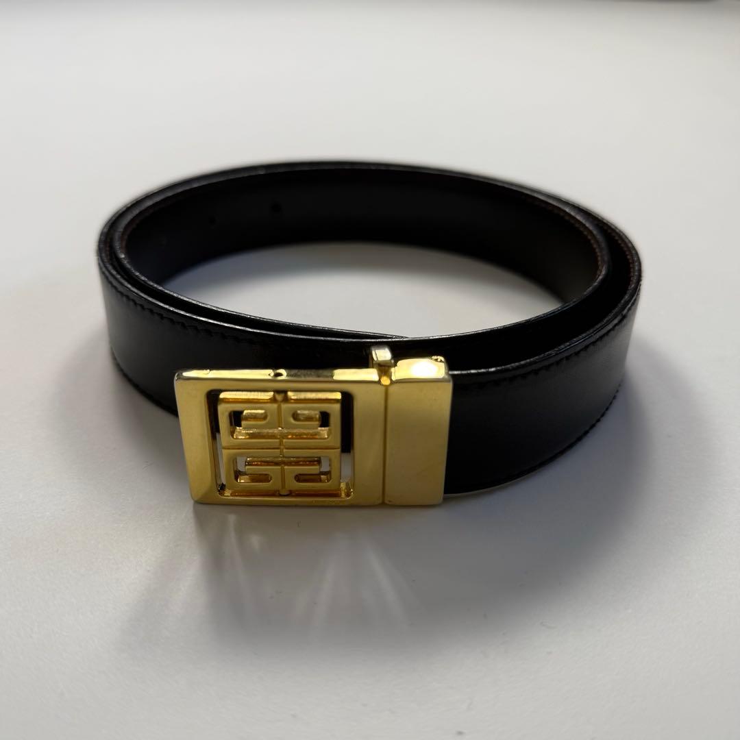 小物 GIVENCHY design buckle leather belt
