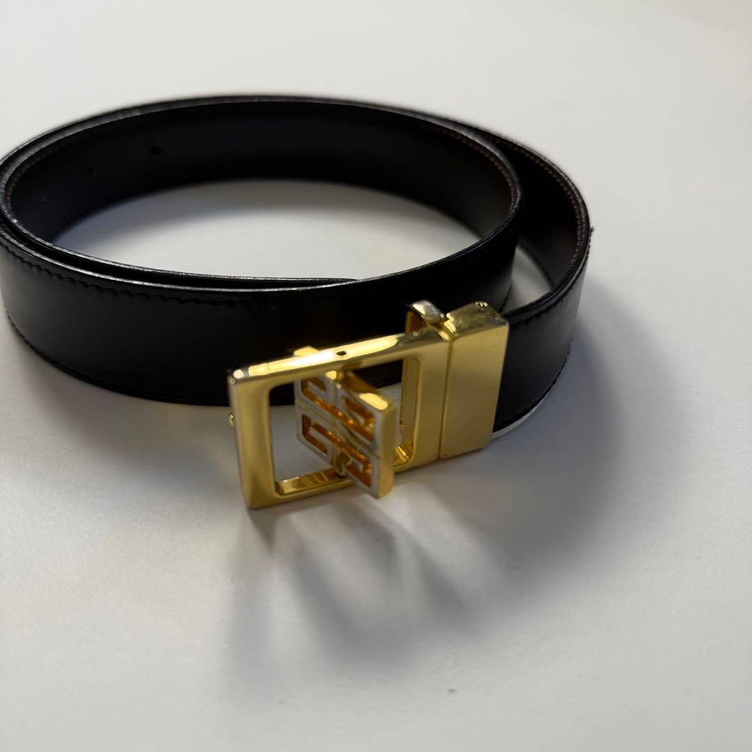 小物 GIVENCHY design buckle leather belt