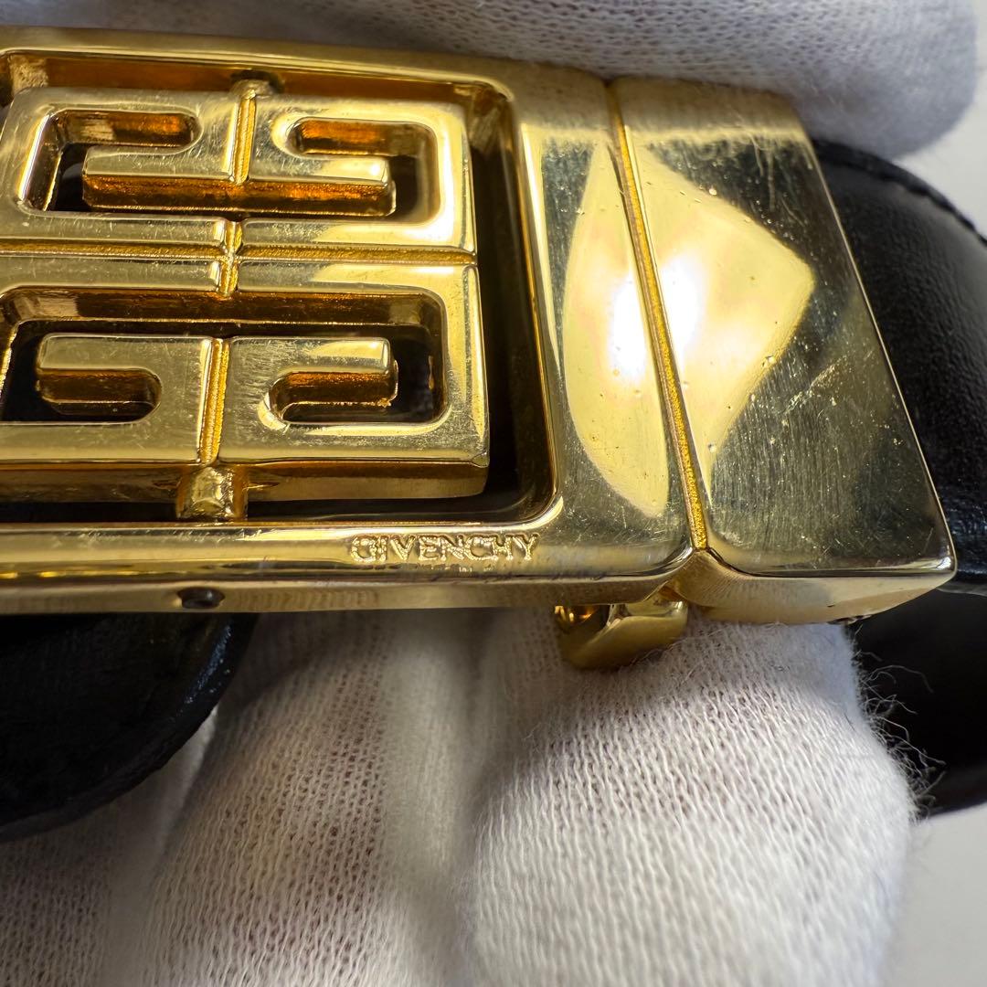 小物 GIVENCHY design buckle leather belt