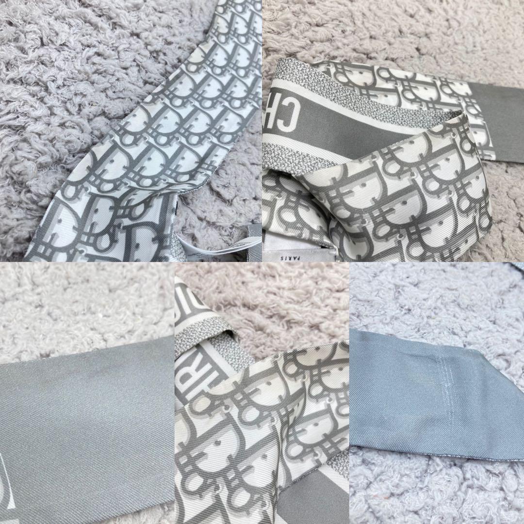 美品❣️Diorディオールトロッター ミッツァオブリーク シルクリボンスカーフ