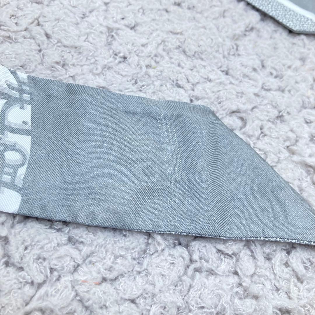 美品❣️Diorディオールトロッター ミッツァオブリーク シルクリボンスカーフ