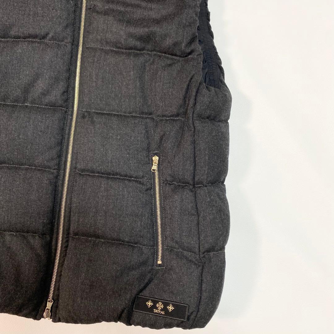 タトラス　 LUSERA ダウンベスト　ラクーンファー3way フード取り外し可