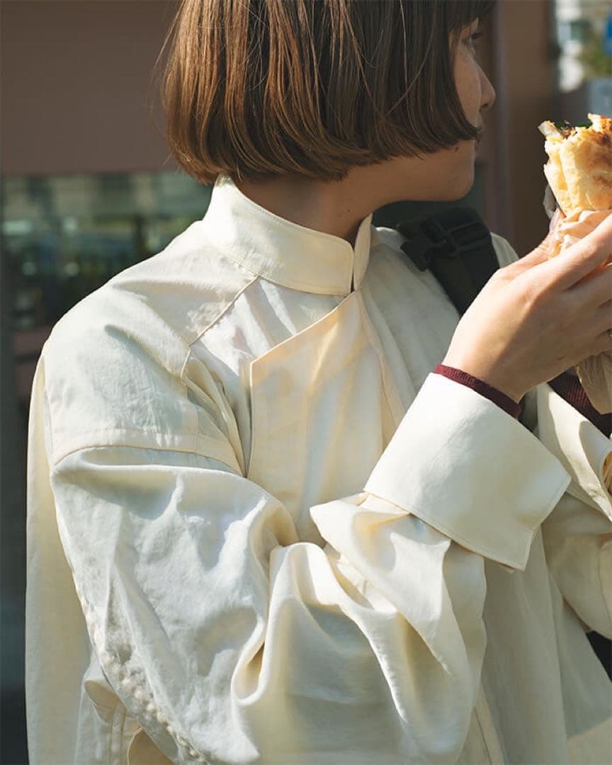 ジュンミカミ ナイロンツイルチャイナコート