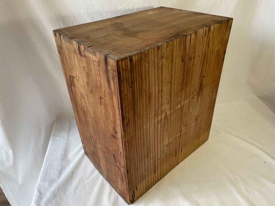 昭和レトロ　アンティーク家具　木製棚　書類棚