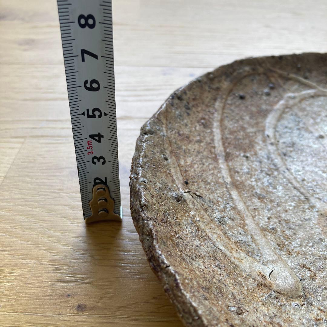 山田洋次　焼締オイルドスリップウェア　大皿