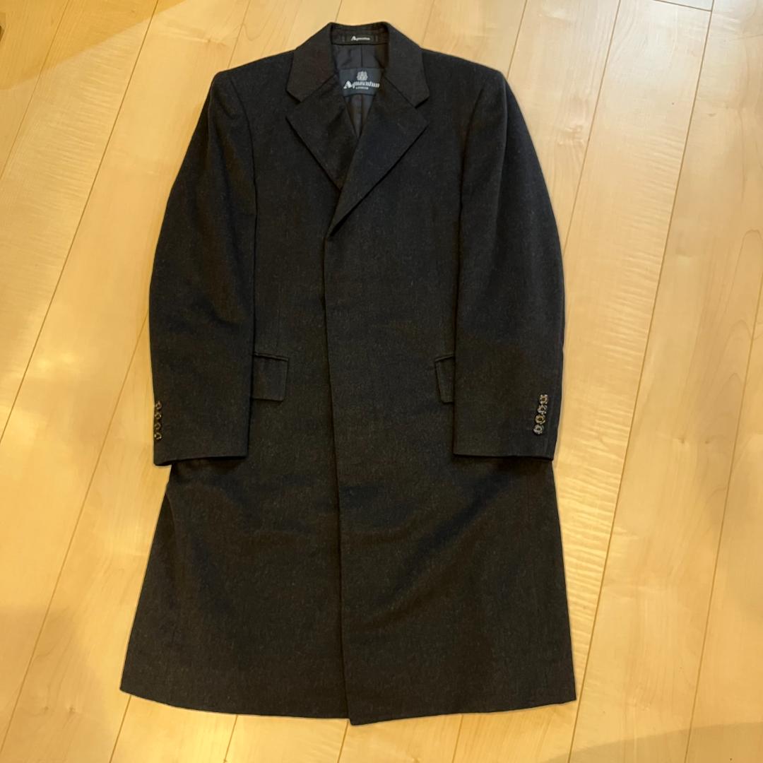 【一時値下げ】【極美品】Aquascutum カシミヤ100% チェスターコート