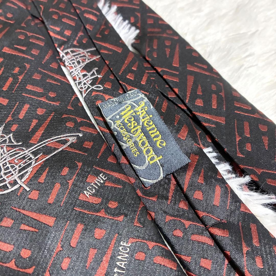 美品！Vivienne Westwood シルクネクタイ 総柄ロゴ
