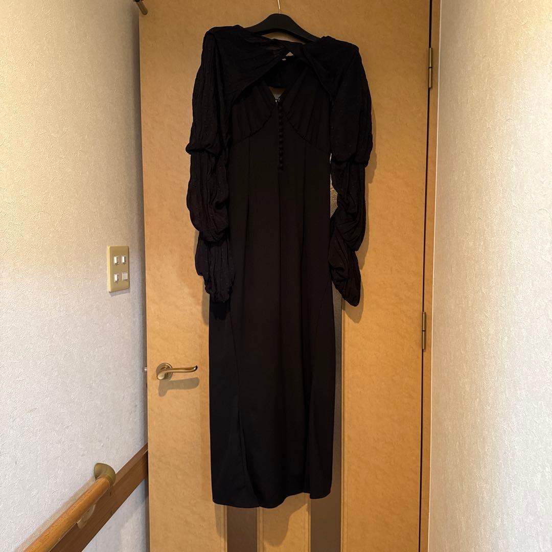 【定価:22,000円】knuthmarf ドレス　黒　結婚式　S