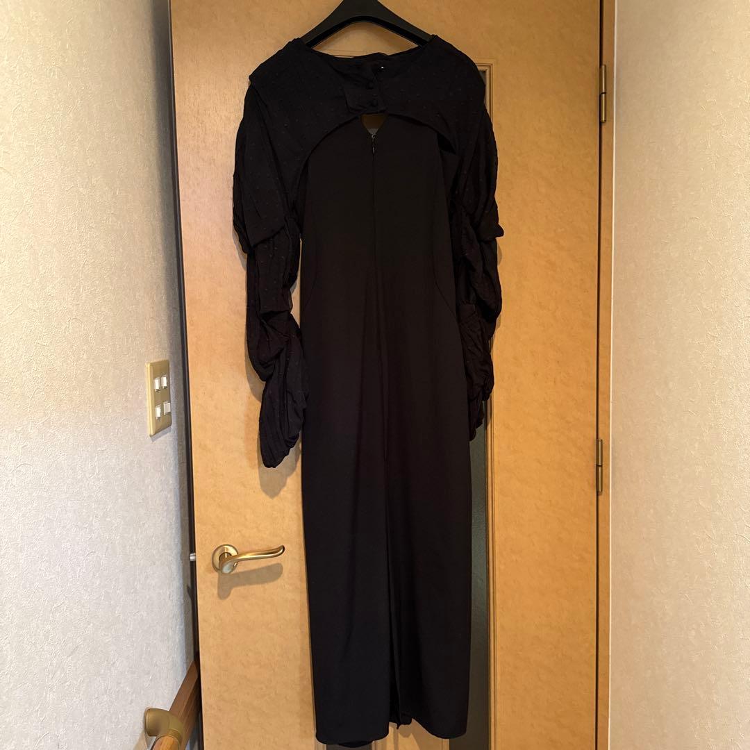 【定価:22,000円】knuthmarf ドレス　黒　結婚式　S