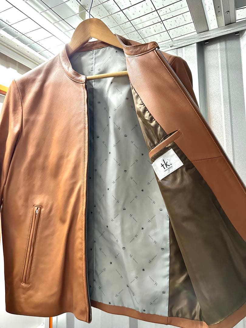 tk.TAKEO KIKUCHI ラムレザーシングルライダース