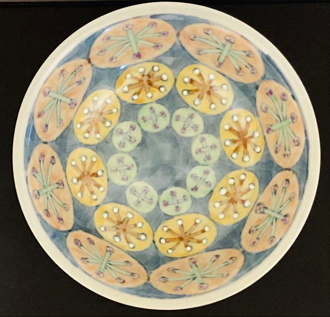 あみてぃえ　佐藤走波（五代）鉢　深鉢　丸花文