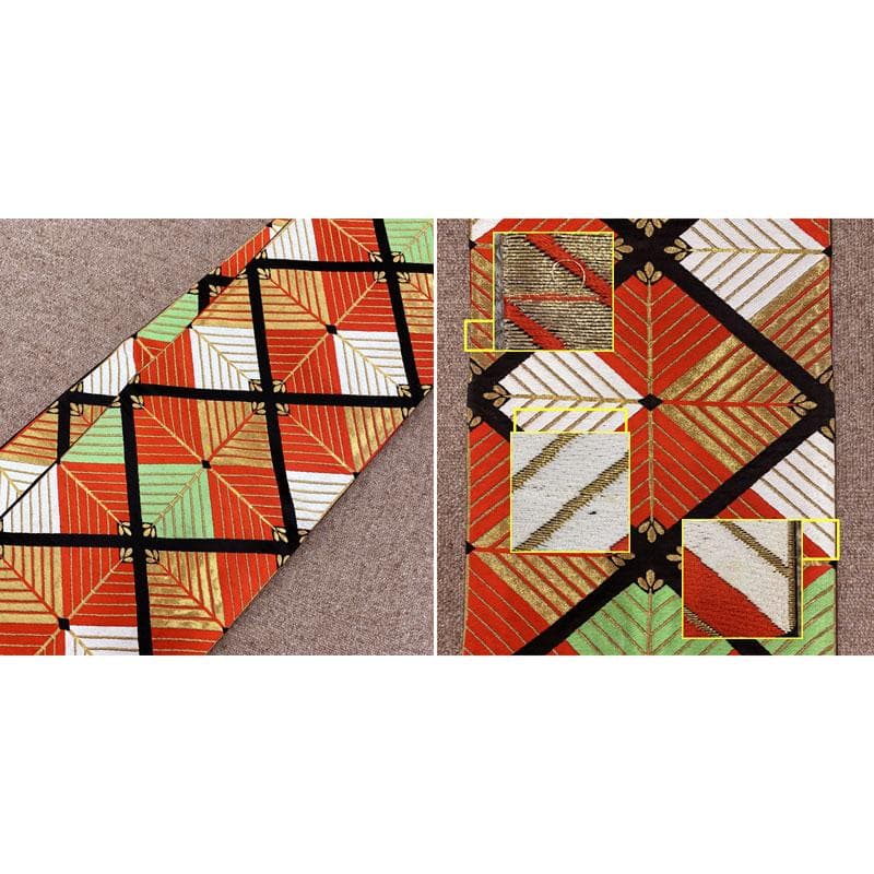 411ag80◎七五三 七歳 女児 着物&袋帯&長襦袢 古典柄 鼓鴛鴦花 紫◎