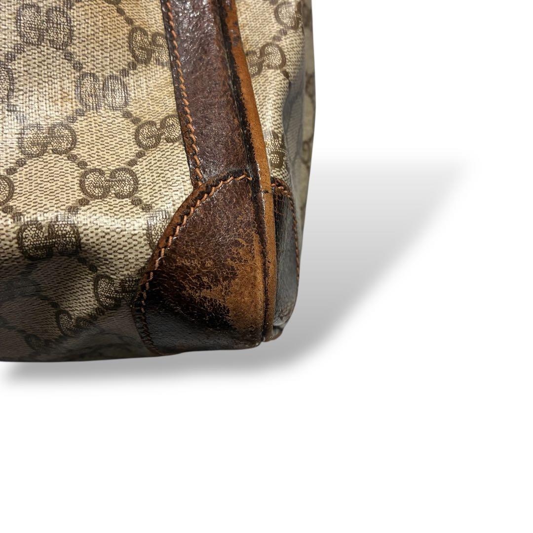 状態込み特別価格　グッチ　ボストンバッグ　gg柄　PVC シェリーライン